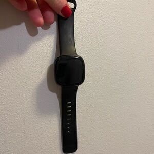 fitbit Black Smartwatch with Silicone Band